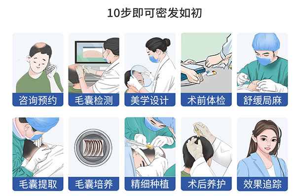 碧莲盛植发步骤