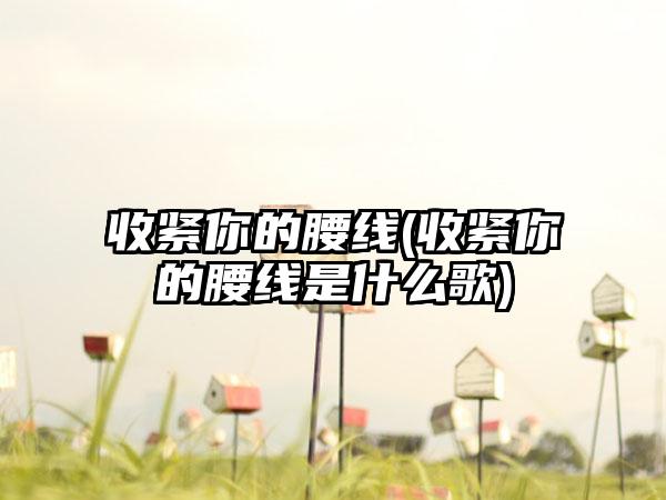 收紧你的腰线(收紧你的腰线是什么歌)