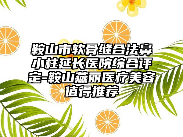 鞍山市软骨缝合法鼻小柱延长医院综合评定-鞍山燕丽医疗美容值得推荐