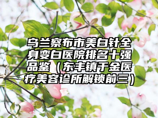 乌兰察布市美白针全身变白医院排名十强品鉴(东丰镇于金医疗美容诊所解锁前三)