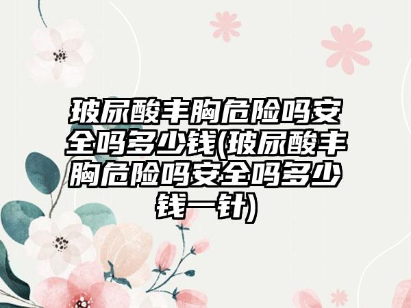 玻尿酸丰胸危险吗安好吗多少钱(玻尿酸丰胸危险吗安好吗多少钱一针)